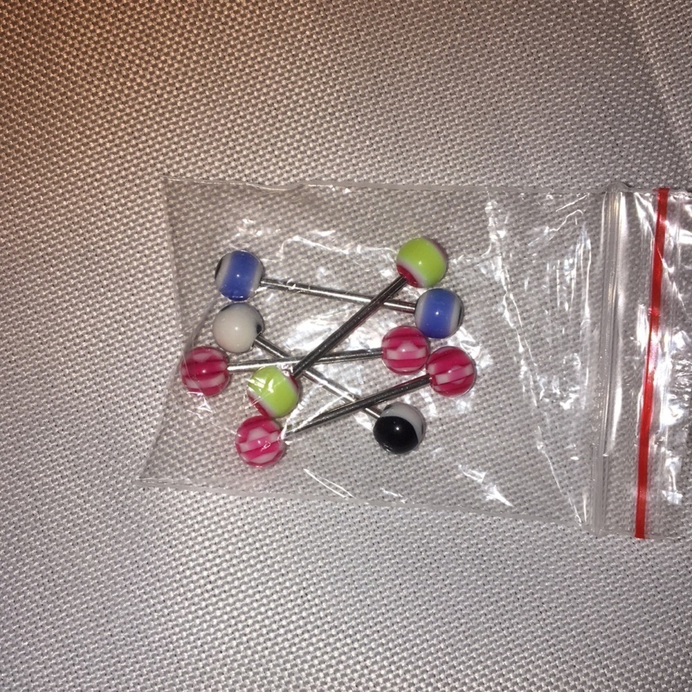 New without tags tongue rings